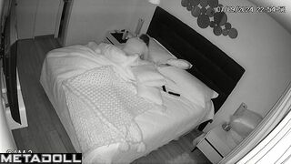 Naughty French blonde mature wife forces her husband to fuck hidden IP cam