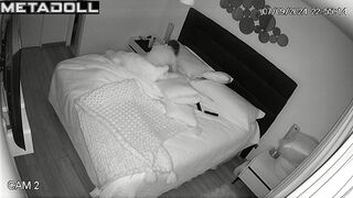 Naughty French blonde mature wife forces her husband to fuck hidden IP cam