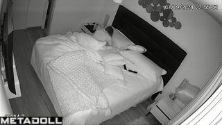 Naughty French blonde mature wife forces her husband to fuck hidden IP cam