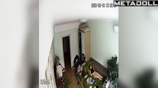 Innocent Belgian brunette doctor masturbates while watching orgy porn
