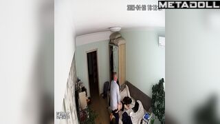 Amazing married couple having sex in their daughter’s room hidden IP camera
