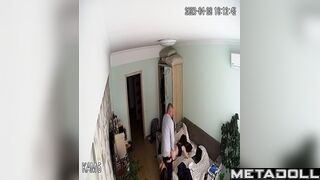 Amazing married couple having sex in their daughter’s room hidden IP camera