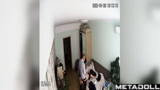 Amazing married couple having sex in their daughter’s room hidden IP camera