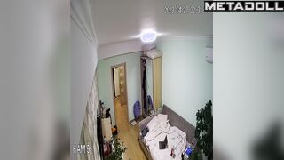Beautiful dirty couple having sex in their messy room live stream