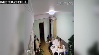 Tattooed Norwegian brunette bar dancer changes her wet and dirty panties at home