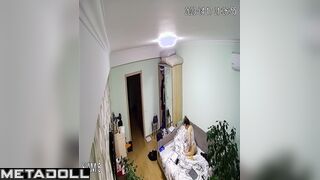 Busty Scottish brunette mother rubs her pussy while thinking about old/young porn