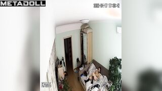 Amazing Israeli couple fuck wildly in their bed voyeur cam