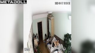 Amazing Israeli couple fuck wildly in their bed voyeur cam