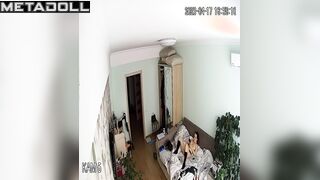 Amazing Israeli couple fuck wildly in their bed voyeur cam