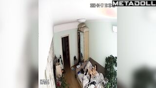Amazing Israeli couple fuck wildly in their bed voyeur cam