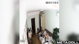 Amazing Israeli couple fuck wildly in their bed voyeur cam