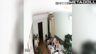 Amazing Israeli couple fuck wildly in their bed voyeur cam