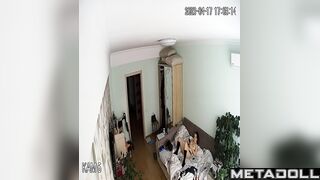 Amazing Israeli couple fuck wildly in their bed voyeur cam