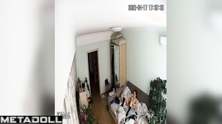 Amazing Israeli couple fuck wildly in their bed voyeur cam