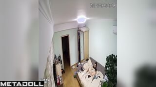 Big tits Israeli brunette teacher fingers her pussy while dreaming of amateur porn