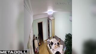 Horny Italian brunette mom changes her wet and dirty panties before cheating on her husband