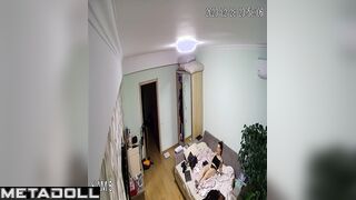Horny Italian brunette mom changes her wet and dirty panties before cheating on her husband