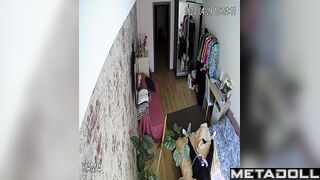 Naked English aunt fingers her tight ass with a sex toys