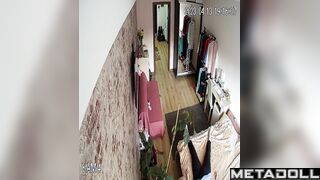 Naughty Russian wife fingers in her pajamas with a vibrator