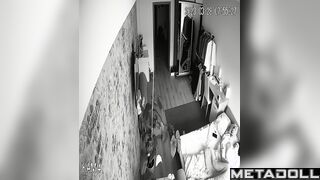 Tattooed Danish brunette teacher rubs her pussy while thinking about brunette girls porn