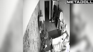 Tattooed Danish brunette teacher rubs her pussy while thinking about brunette girls porn