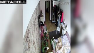 Big ass Dutch babysitter has squirting orgasms while rubbing with a sex toys