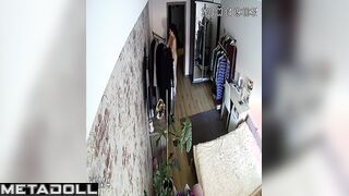 Fat English brunette bar dancer with beautiful big tits in sexy panties