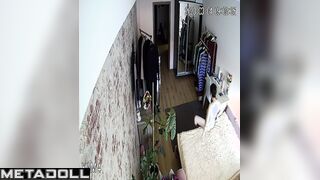 Fat English brunette bar dancer with beautiful big tits in sexy panties