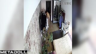 Fat English brunette bar dancer with beautiful big tits in sexy panties