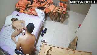 Naughty Danish brunette step-mom fucks with her boss hidden camera