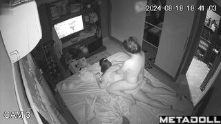 Lesbian Latina have sex in their bed