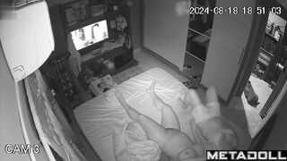 Lesbian Latina have sex in their bed