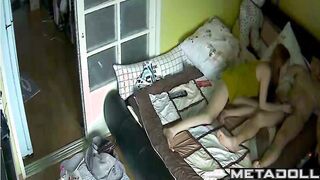 Petite Korean girl rides her boyfriend