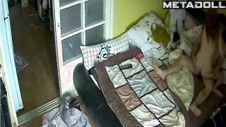 Petite Korean girl rides her boyfriend