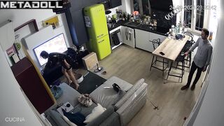 Mature woman gets fucked in the kitchen