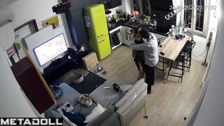 Mature woman gets fucked in the kitchen