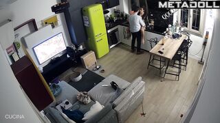 Mature woman gets fucked in the kitchen