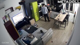Mature woman gets fucked in the kitchen