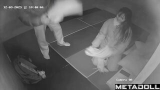 Cute Korean couple groping each other