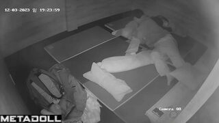 Cute Korean couple groping each other