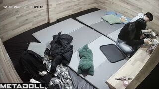 Cute Korean couple groping each other
