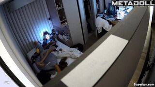 Petite British girl masturbates