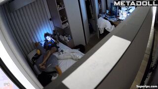 Petite British girl masturbates