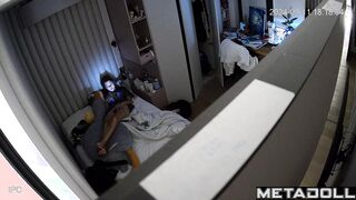 Petite British girl masturbates
