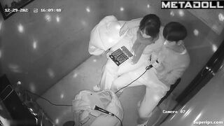Korean couple in love groping each other