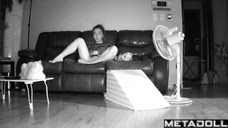 Cute Korean girl masturbates sadly