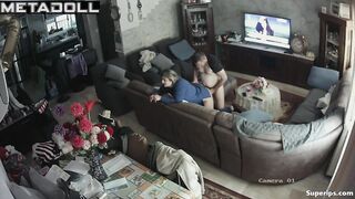 Mature woman gets fucked on the couch