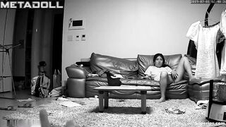 Three korean girls masturbate at home