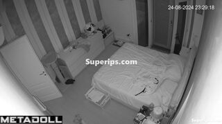 Petite French woman gets fucked in her bed