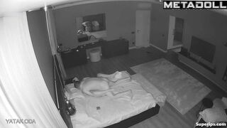 Mature smoking woman gets fucked in bed